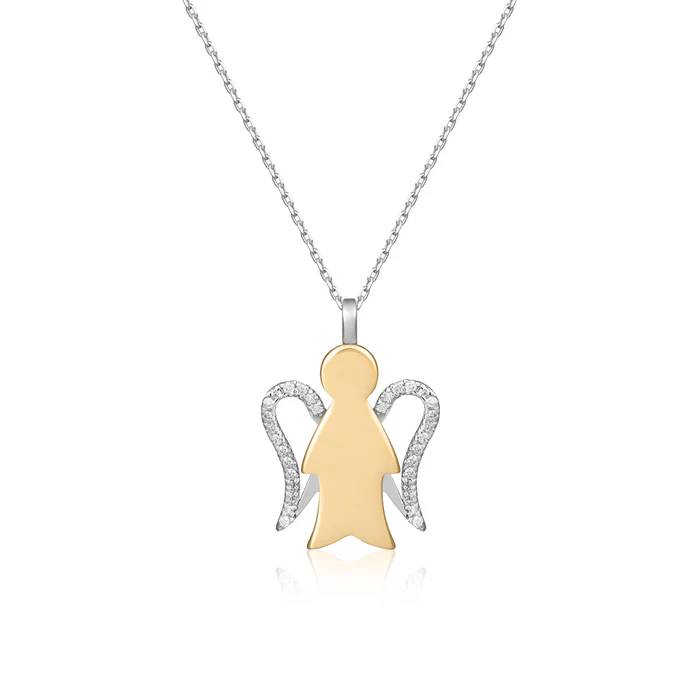 Collana DonnaRobgerto Giannotti Oro 18 KT Angelo Diamanti PZ674