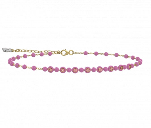 Bracciale Donna Nanàn Argento 925 con sfere di colore rosa NAN0559
