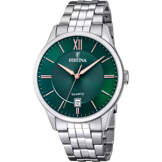 Orologio Uomo Festina Acciaio Quarzo Classic Verde F20425/7