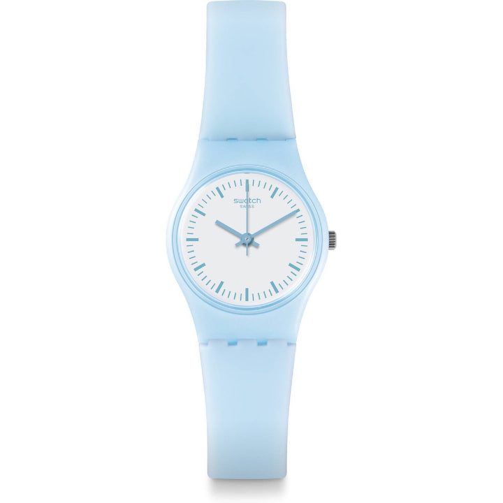 Orologio Donna Bambino Gomma Resina Swatch Quarzo Solo Tempo Azzurro LL119
