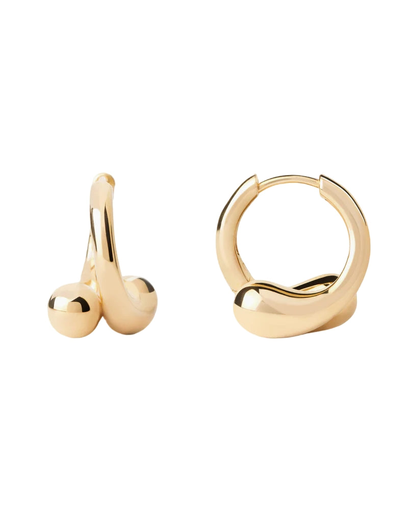 Orecchini Donna PDPaola Argento 925 Dorato Loop Goccia AR01-C85-U