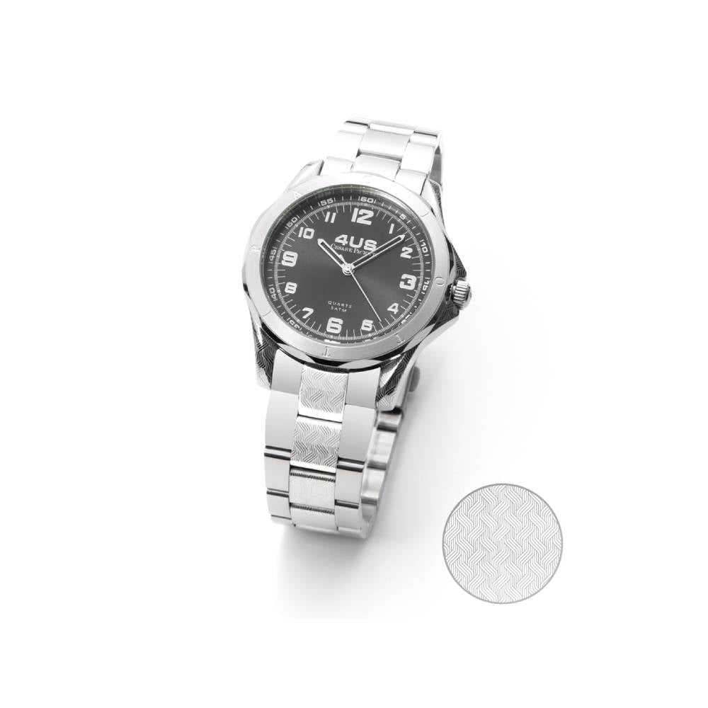 Orologio Uomo 4US Cesare Paciotti Acciaio Quarzo Solo Tempo Nero T4LS261