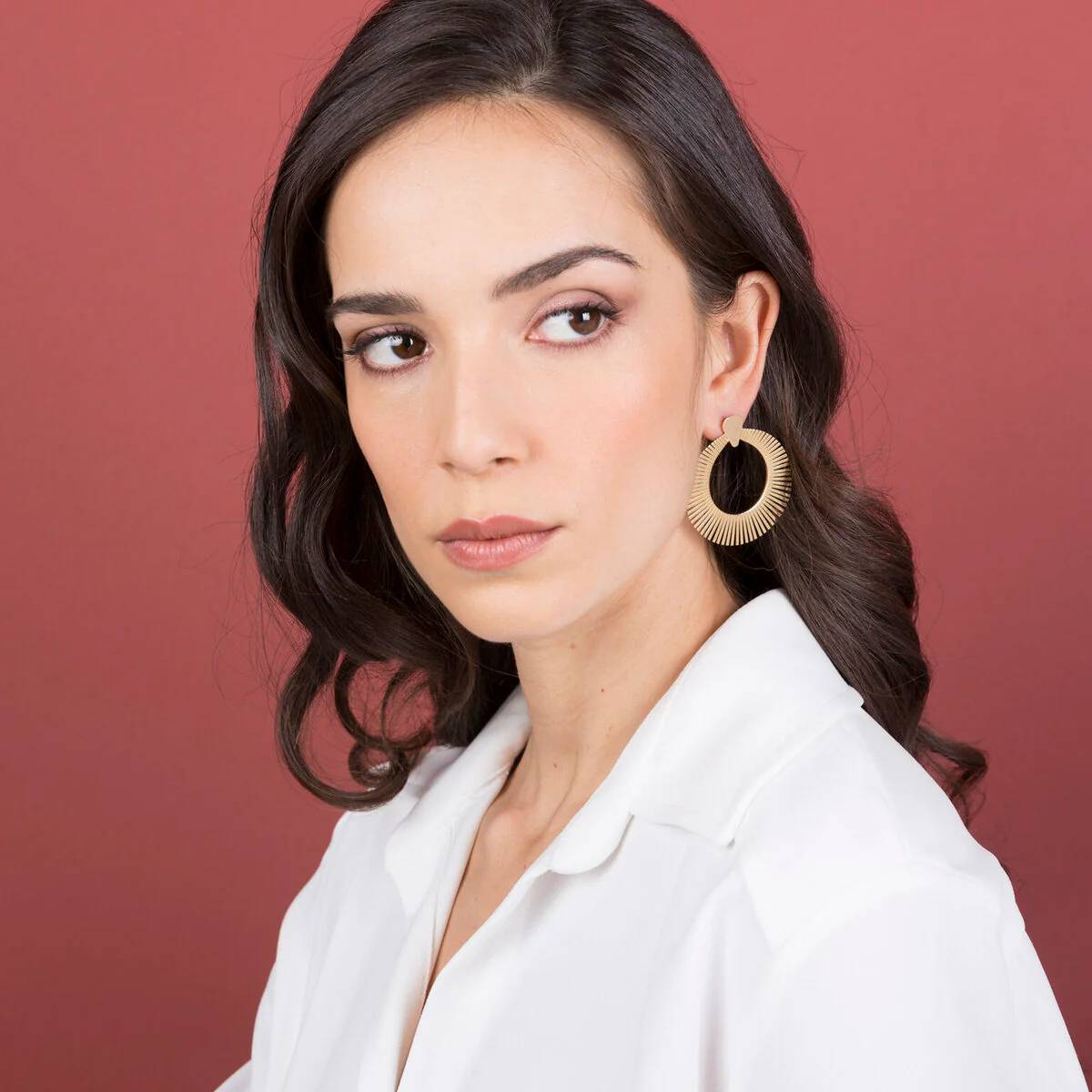 Orecchino Cleopatra in lega placcata oro giallo 18kt  WSET00646.YG