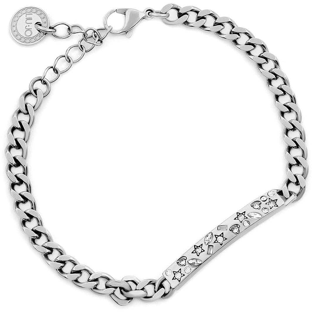 Bracciale Donna Liu Jo Acciaio Catena Groumette Zirconi LJ1826