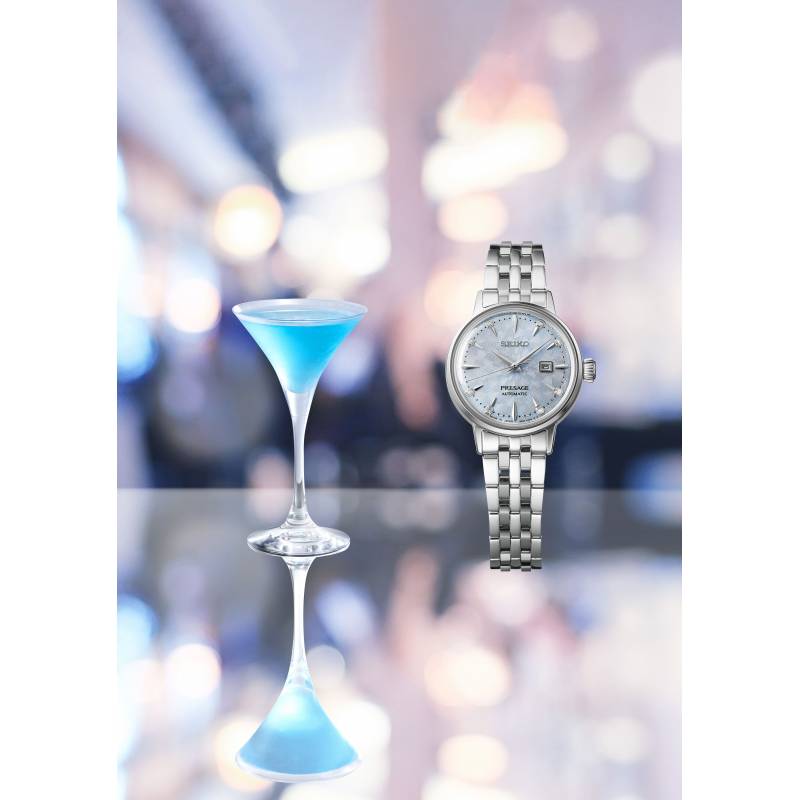 Orologio Donna Seiko Presage Automatico Diamanti Cocktail Sky Diving SRE007J1