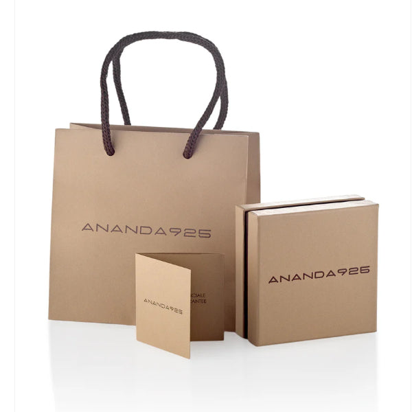 Bracciale Unisex Ananda.925 Turchese  Argento Dorato  A-QBR001.BR