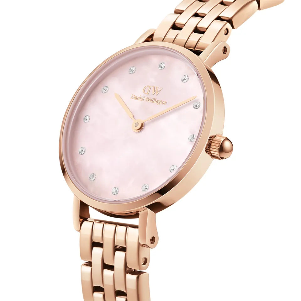 Orologio Donna Daniel Wellington Acciaio Rosè Madreperla Rosa Zirconi DW00100617
