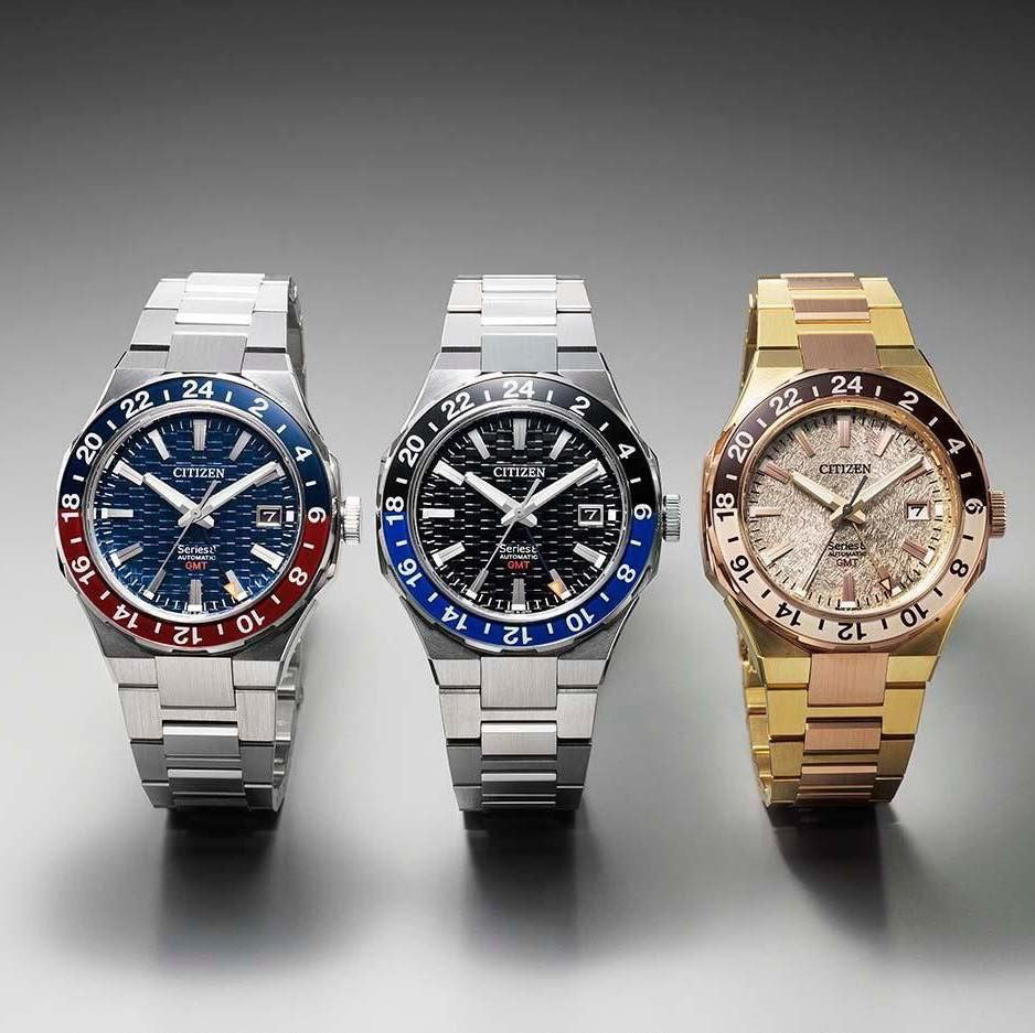 Orologio Uomo Citizen Serie 8 GMT Automatico Blu Rosso Pepsi Acciaio NB6030-59L