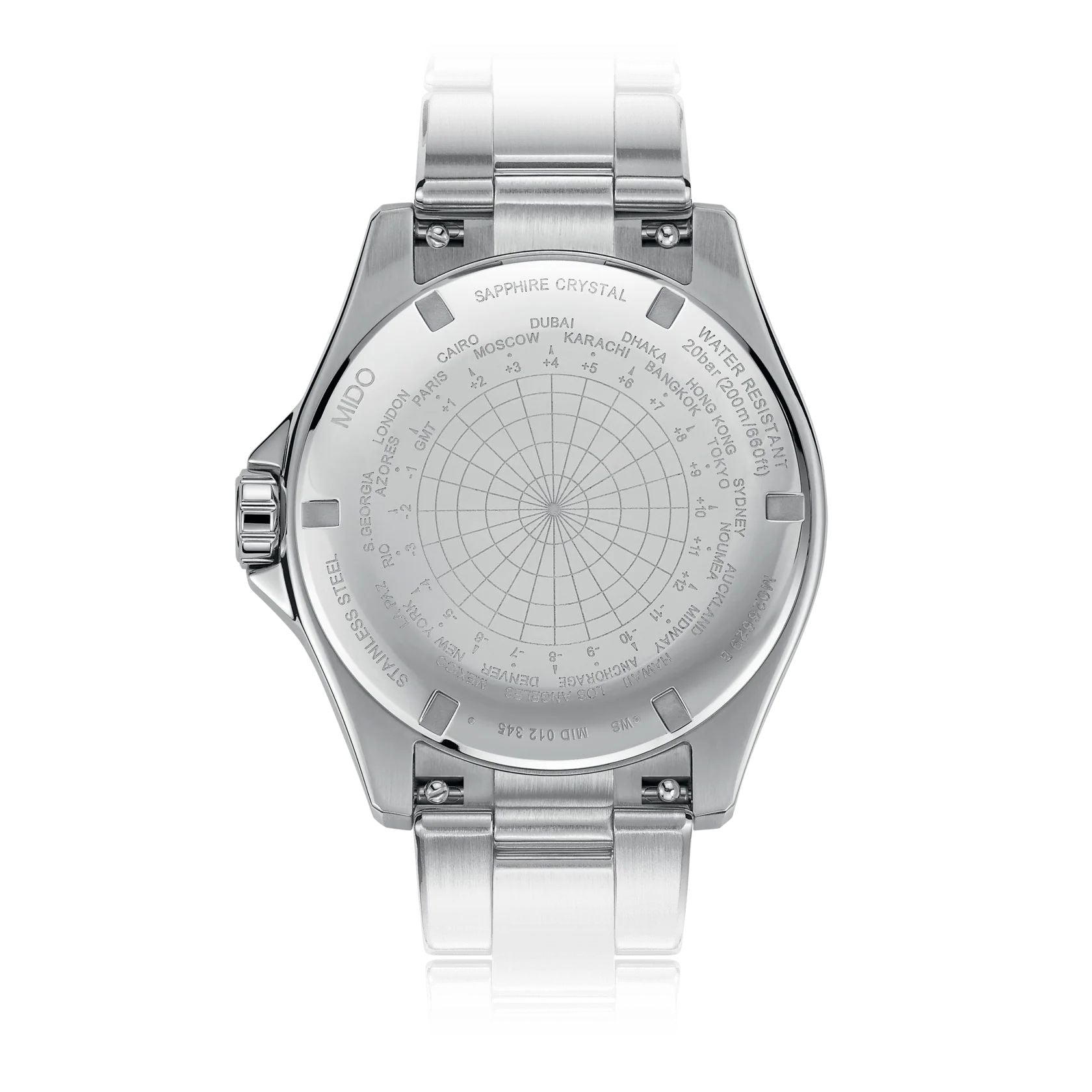 Orologio Uomo Mido Automatico GMT Blu Rosso Doppio Cinturino M0266291104100