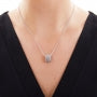 Collana Donna Unoaerre Argento Bianco Catena Rolò Ciondolo Chicco Di Riso 509521
