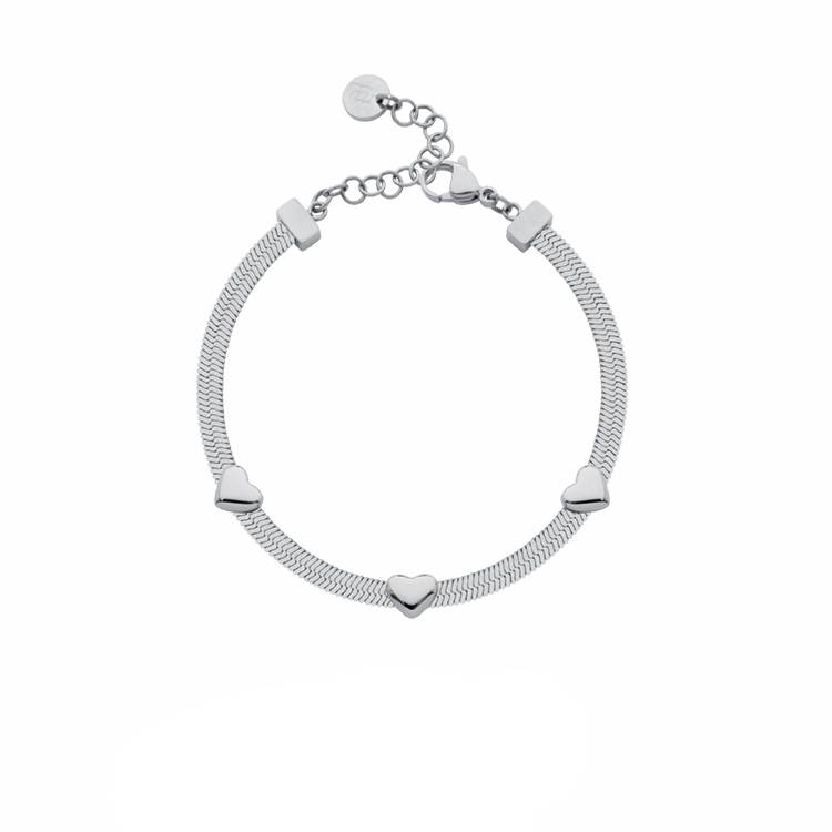 Bracciale Donna Liu Jo Snake Acciaio Cuori LJ3188