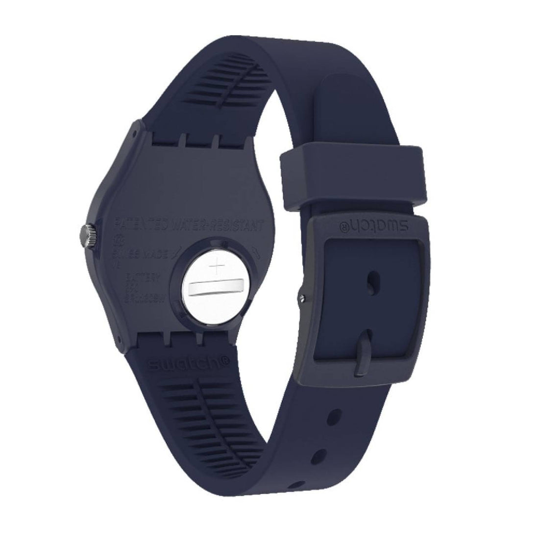 Orologio Uomo Gomma Silicone Swatch Solo Tempo Quarzo Nero Monthly Drops GN274