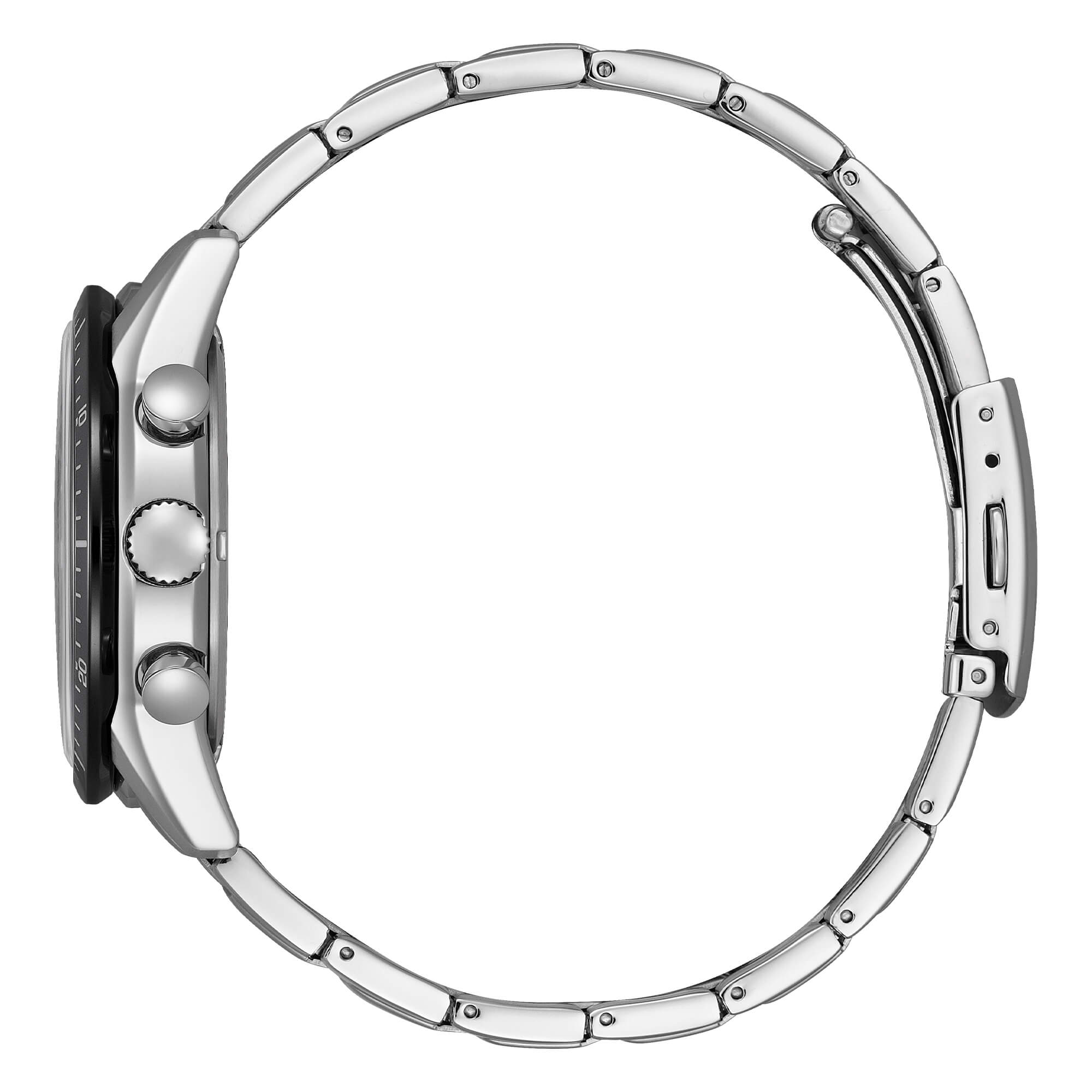 Orologio Uomo Citizen Nero Eco-Drive Cronografo Acciaio Data CA4624-56E