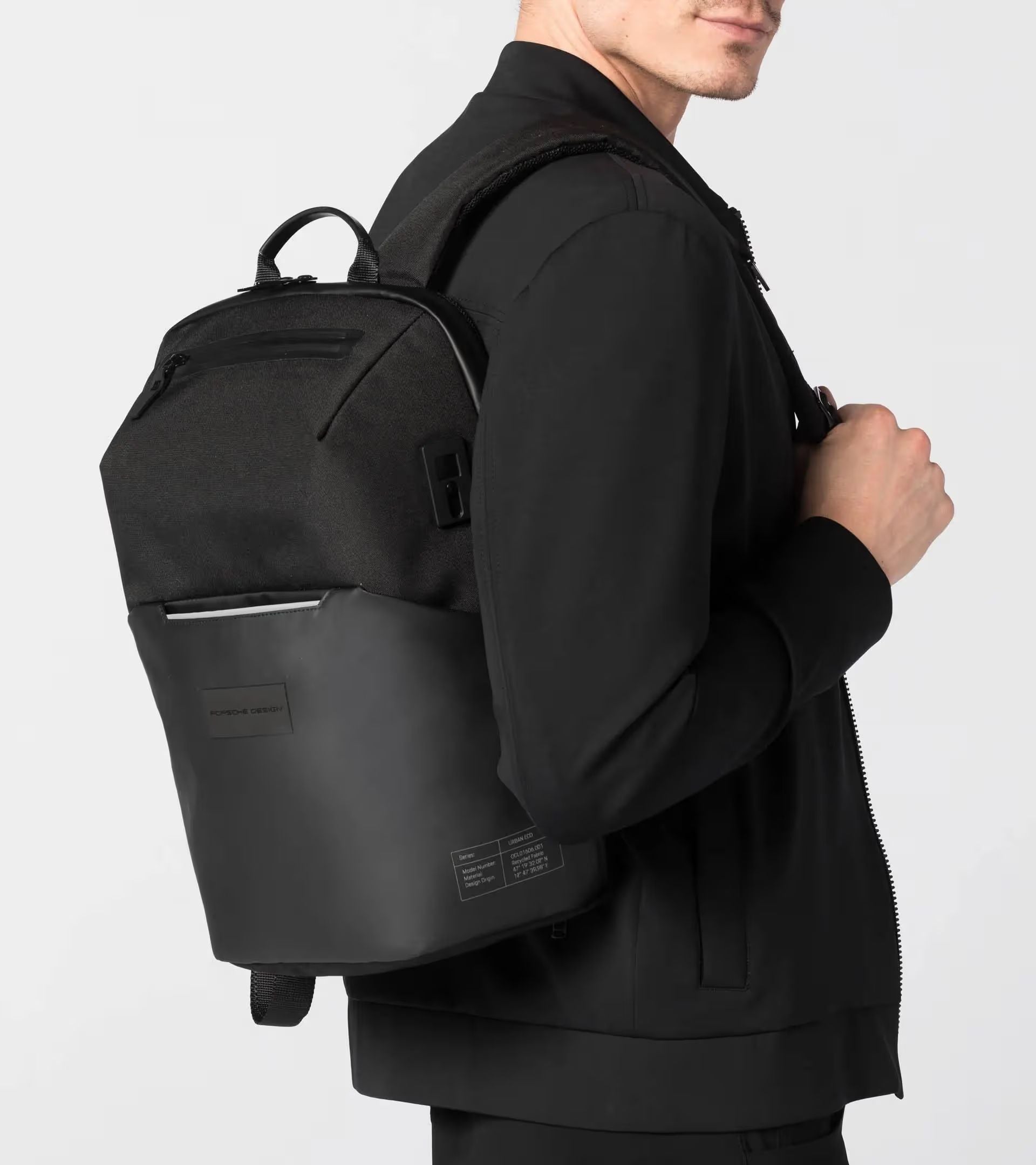 Zaino Uomo Porsche Design Idrorepellente Urban Nero OCL01606