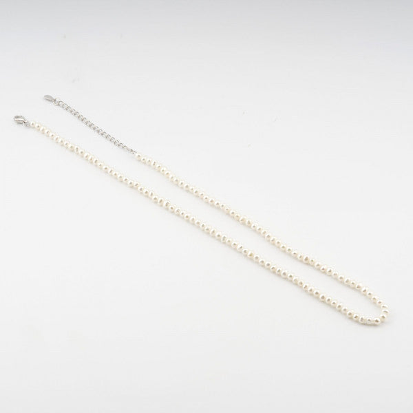 Collana Donna Cameo Italiano Argento Bianco 925 Perle Bianche CPRL45-B