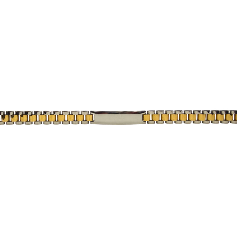 Bracciale Uomo Re Mida Personalizzabile Acciaio Bicolore BR-C-15/L