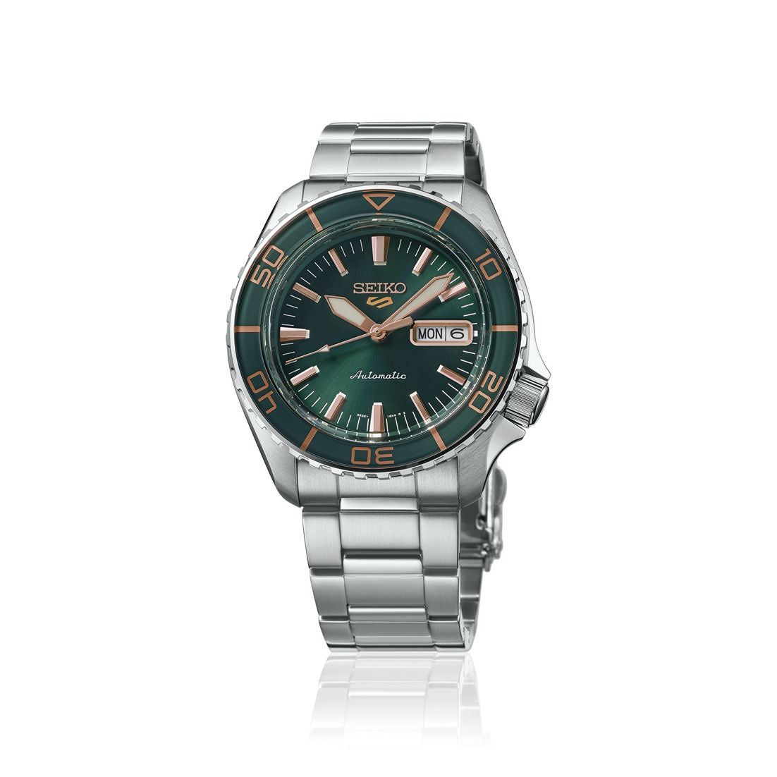 Orologio Uomo Seiko 5 Automatico SKX Verde Rosè HDB005K1