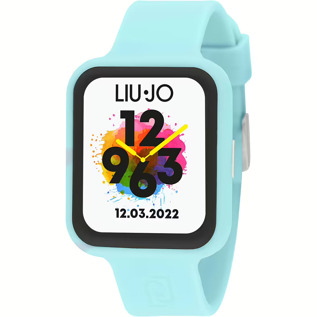 Orologio Liu Jo Unisex Smartwatch Voice Fancy Gomma Acquamarina SWLJ133