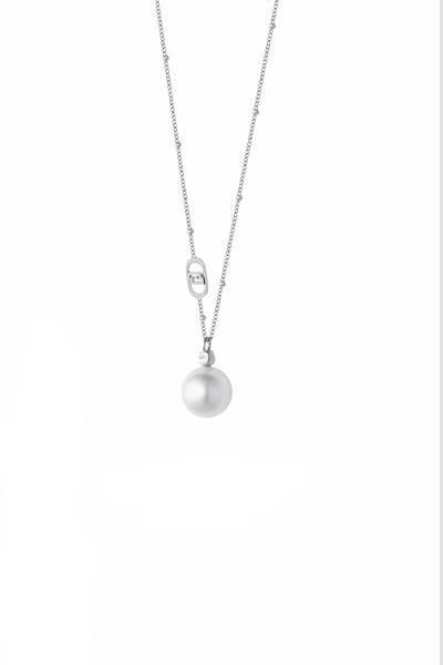 Collana Donna Liu Jo Acciaio Catena Perla LJ3012