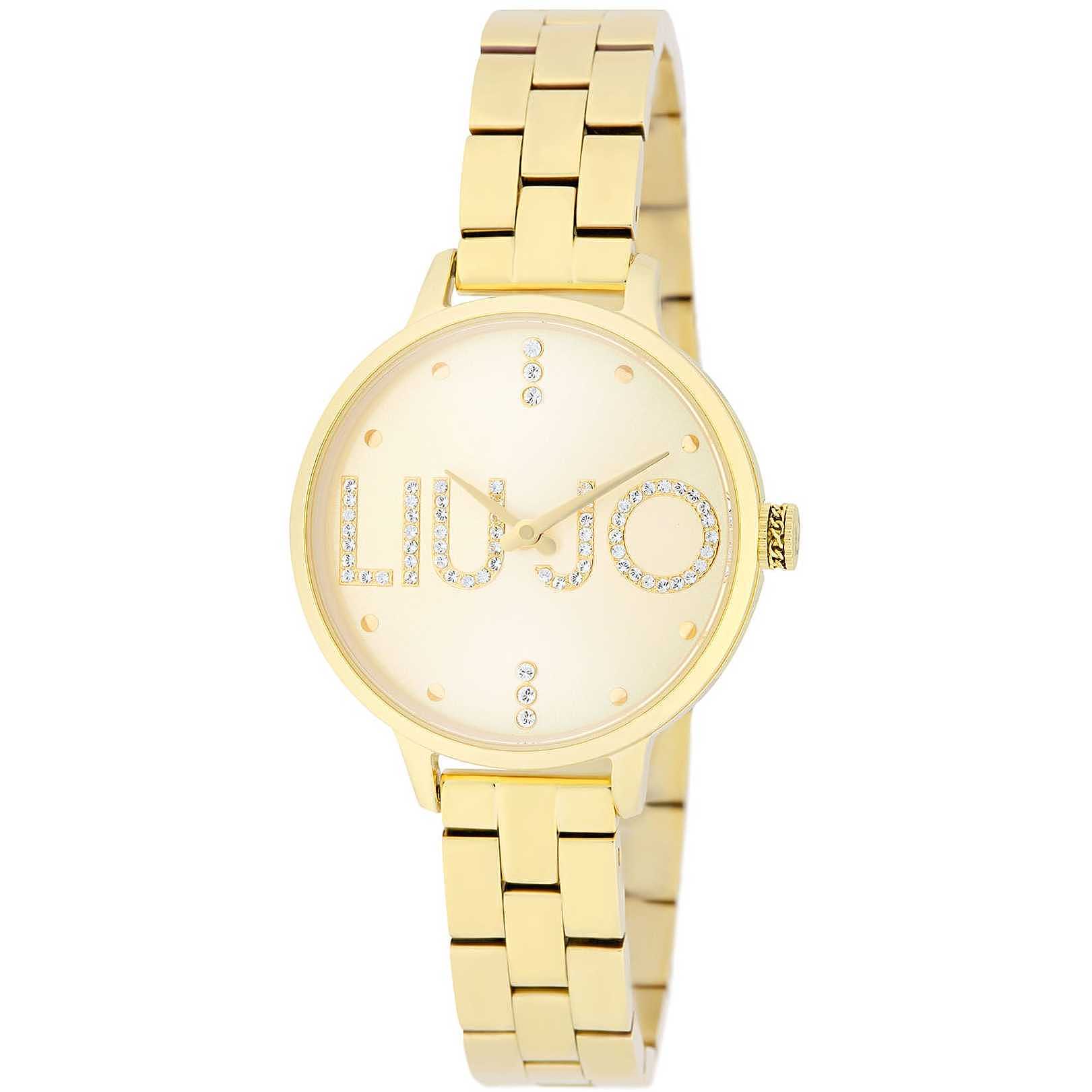 Orologio Donna Liu Jo Acciaio Dorato Quarzo Zirconi TLJ2040