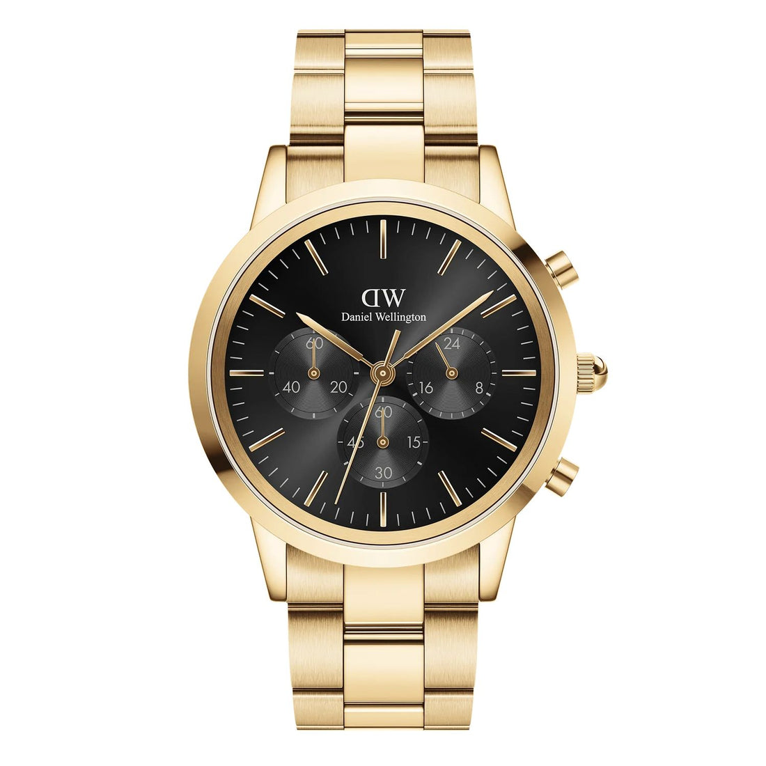 Orologio Uomo Daniel Wellington Cronografo Quarzo Acciaio Dorato 42 mm DW00100641
