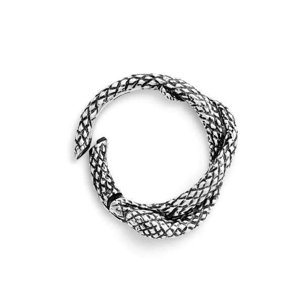 Portachiavi Uomo Giovanni Raspini Argento 925 Serpente Intrecciato 11300