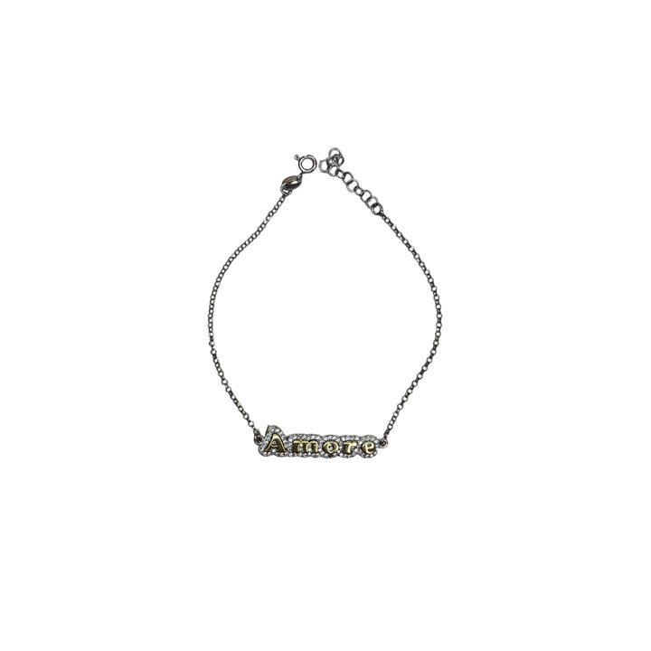 Bracciale Donna Re Mida Argento Amore Zirconi BR-Djv-2