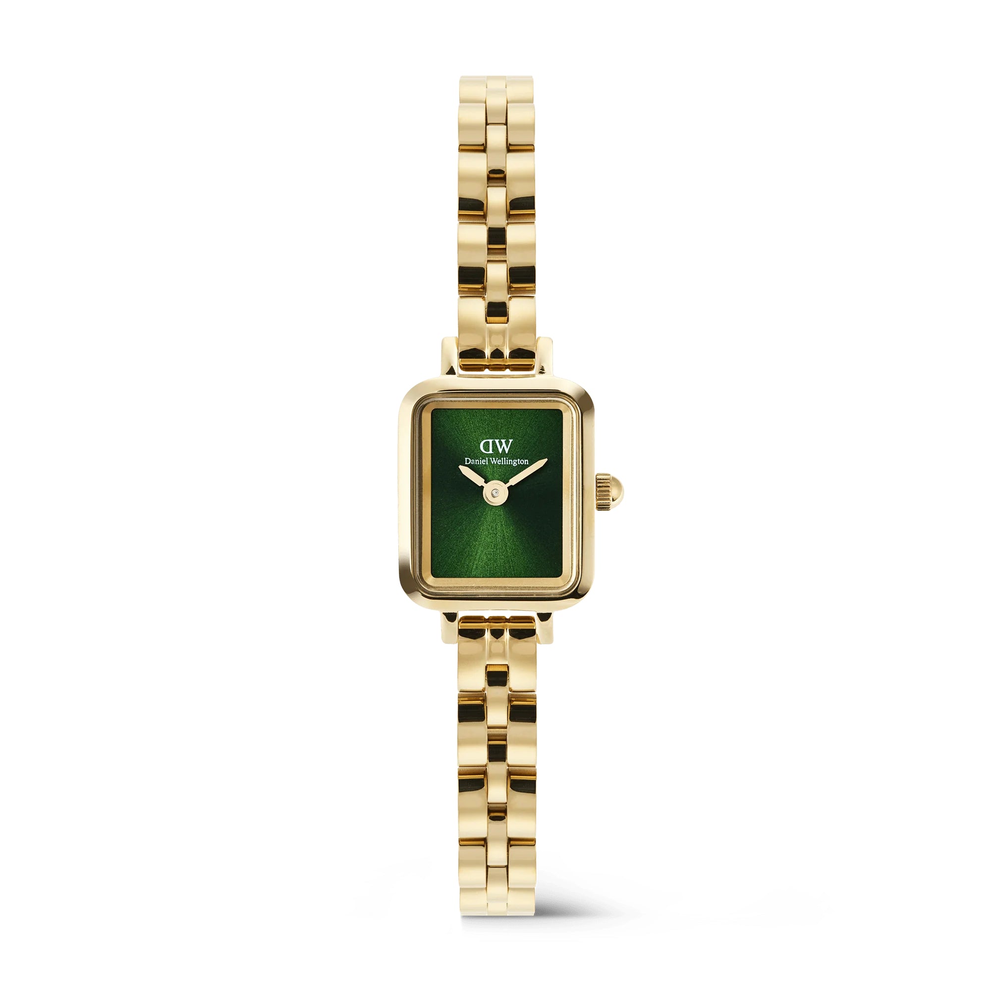 Orologio Donna Daniel Wellington Quadro Mini Acciaio Dorato Verde DW00100852