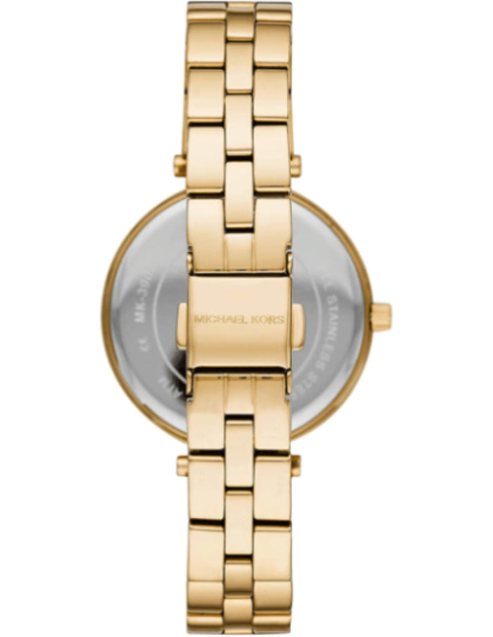 Orologio Donna Michael Kors Acciaio Dorato Solo Tempo Zirconi MK3903
