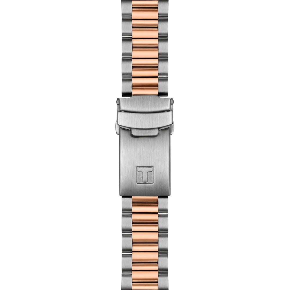 Orologio Tissot Uomo Acciaio Oro Rosè PR516 Cronografo Nero T1494172205101