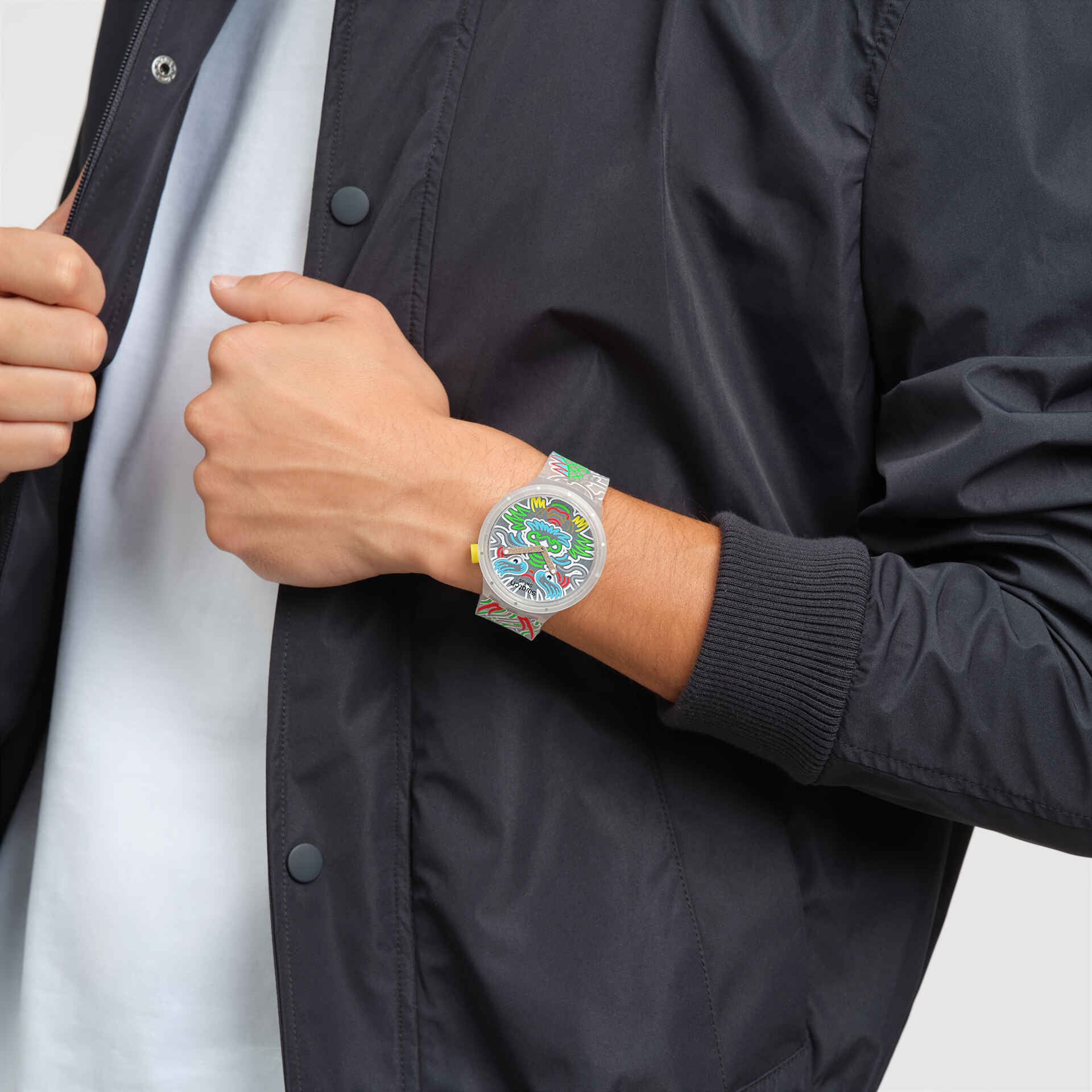 Orologio Unisex Swatch Dragon In Cloud Big Bold Capodanno Cinese SB05Z102