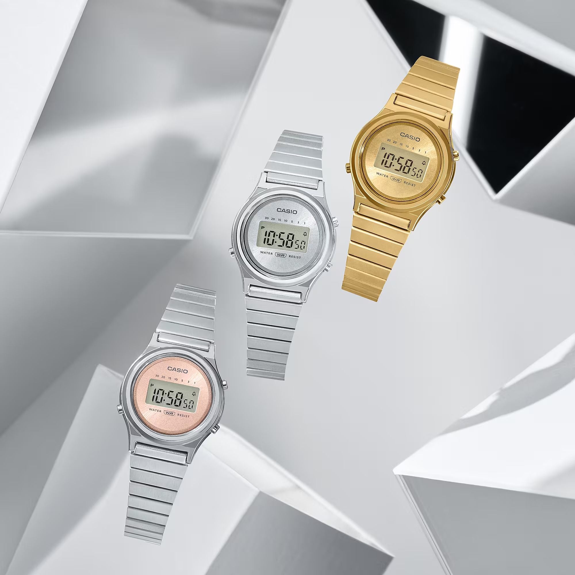 Orologio Donna Casio Vintage Acciaio Quarzo Digitale Rosa LA700WE-4AEF