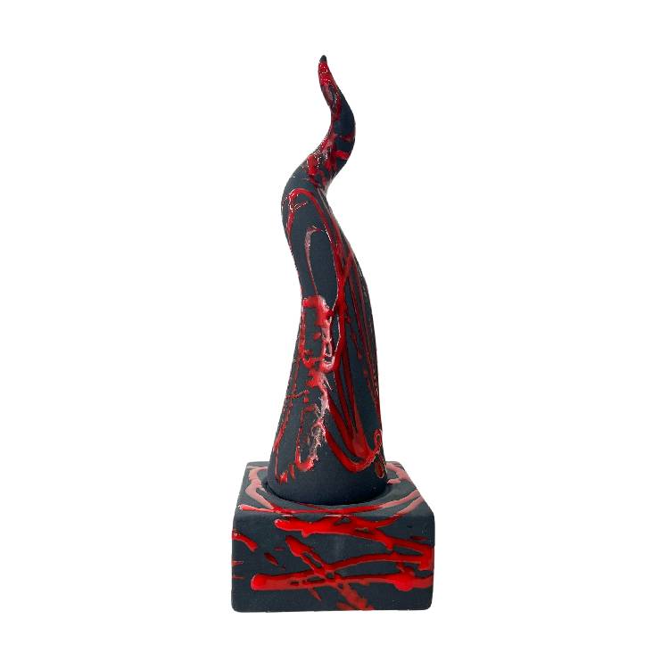 Scultura Macrì Corno Base Lavico TE110L