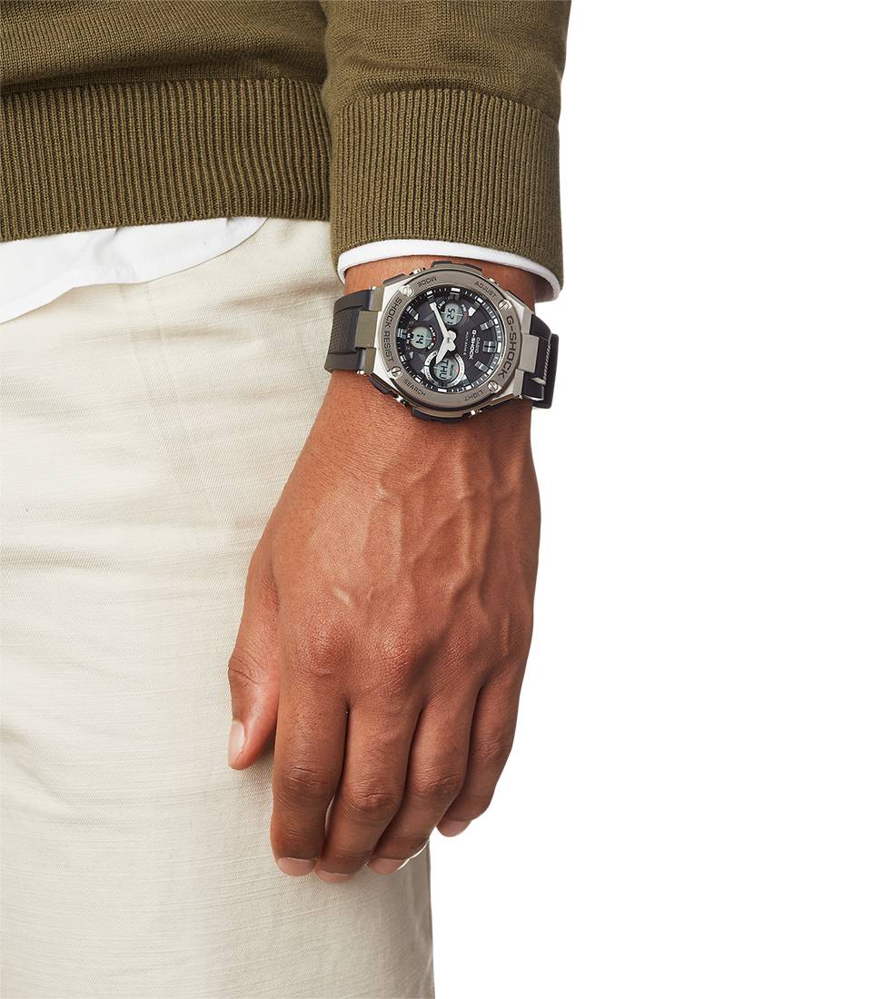 Orologio Uomo Acciaio Gomma Casio Quarzo G-SHOCK GST-W110-1AER