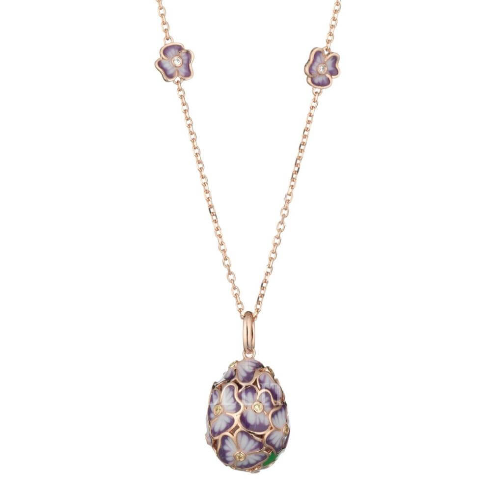 Collana Donna Tsars Argento Rosè 925 Fiori Smalto Zirconi TMP05RVI