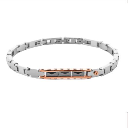 Bracciale Uomo 4US Cesare Paciotti Acciaio Targhetta 4UBR7055