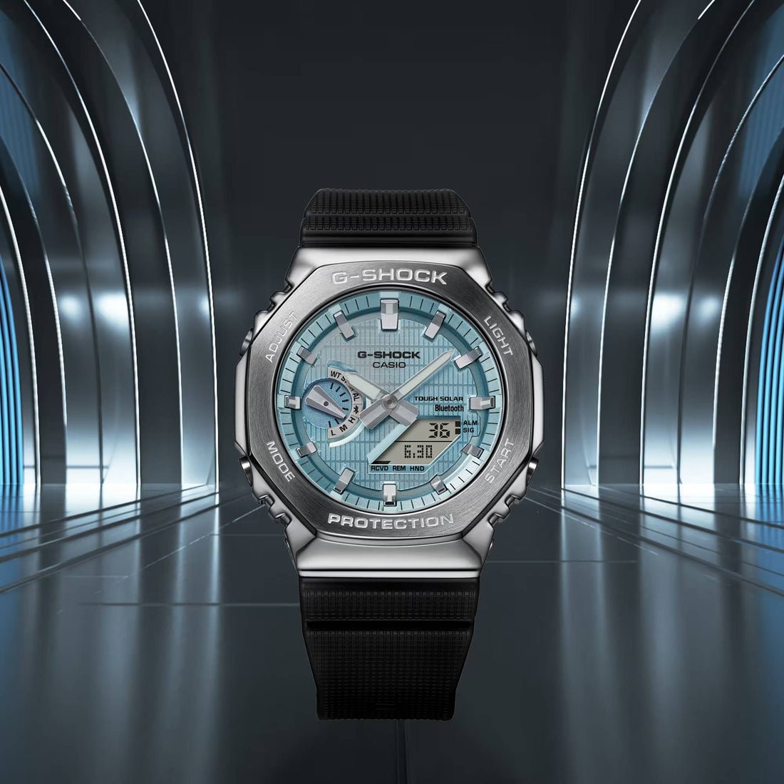 Orologio Uomo Casio G-SHOCK Acciaio Turchese Nero GBM-2100A-1A2ER