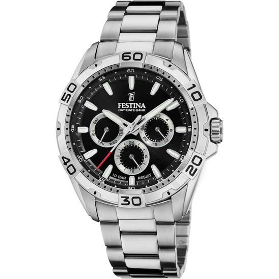 Orologio Uomo Festina Acciaio Quarzo Multifunzione nero 10 ATM F20623/4