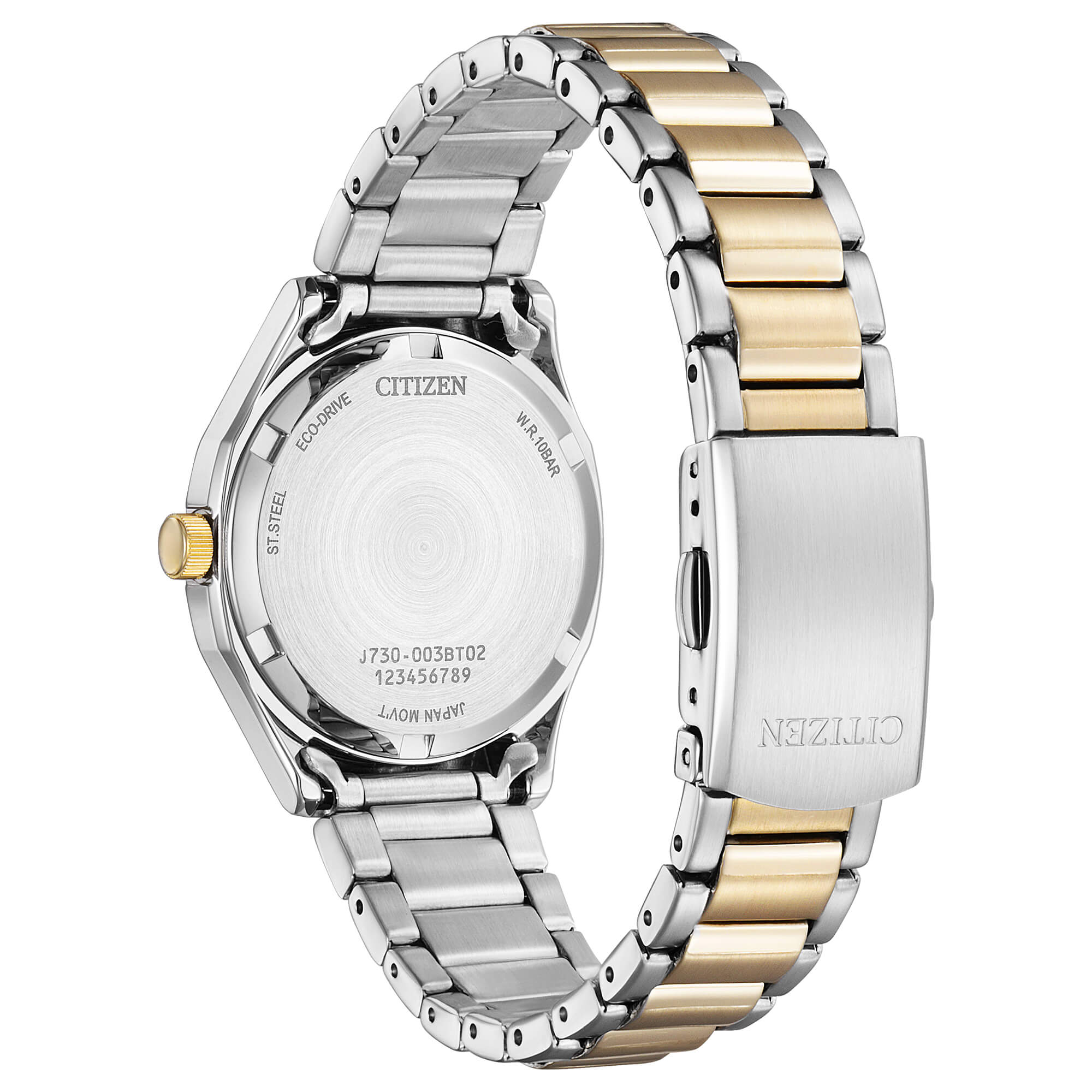 Orologio Donna Citizen Eco Drive Acciaio Bicolore Solo Tempo Data Bianco FE2116-85A