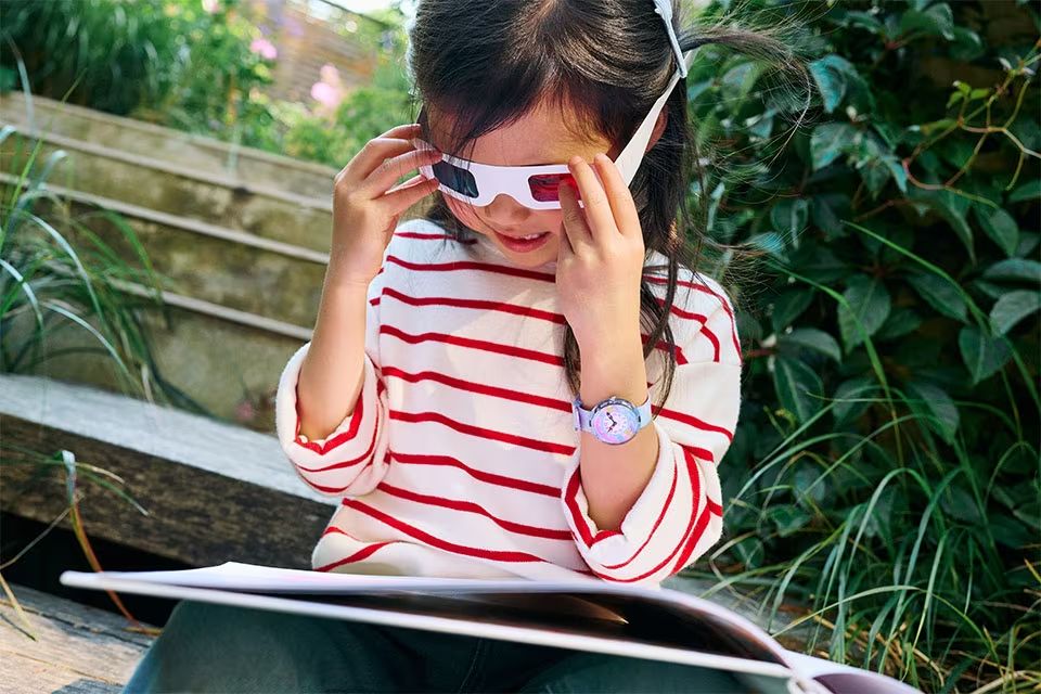 Orologio Bambina Swatch Flik Flak Cuddly Unicorn Quarzo Solo Tempo Rosa FBNP213
