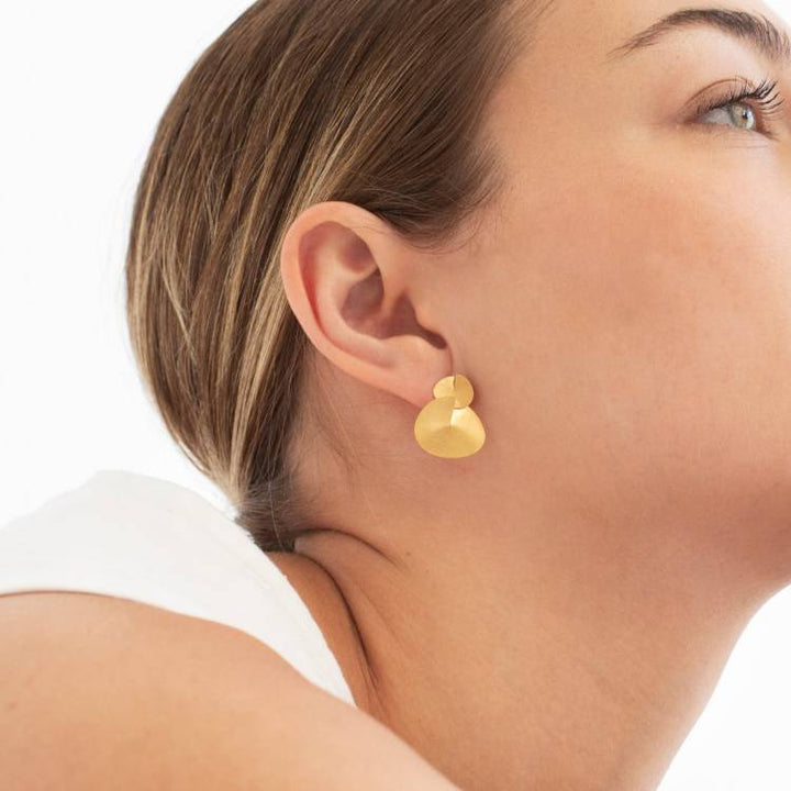 Orecchini Donna Joidart Doppio Taglio Ottone Oro JD-TAG-E05-BR