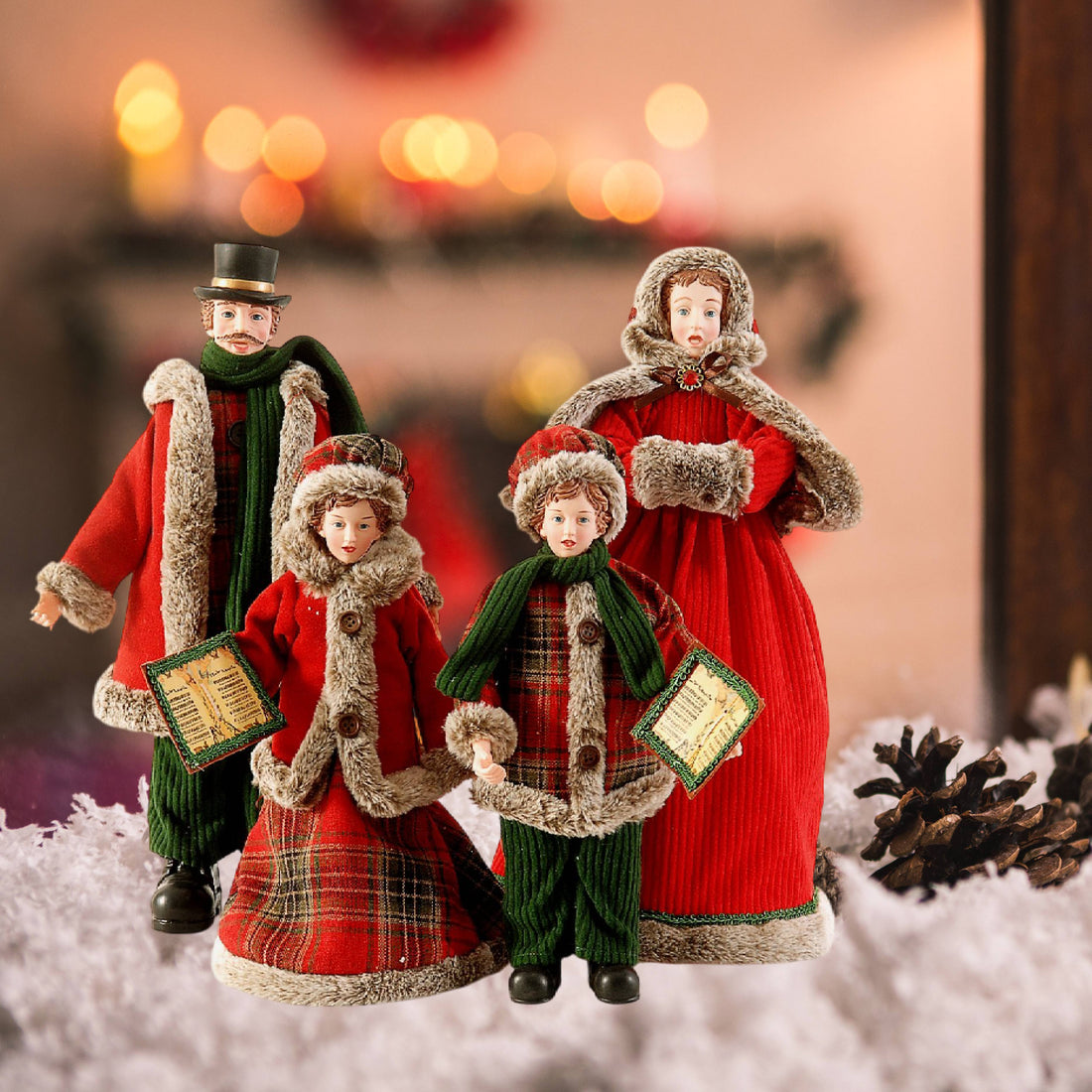 Famiglia Natalizia Vetur 46 cm 18262