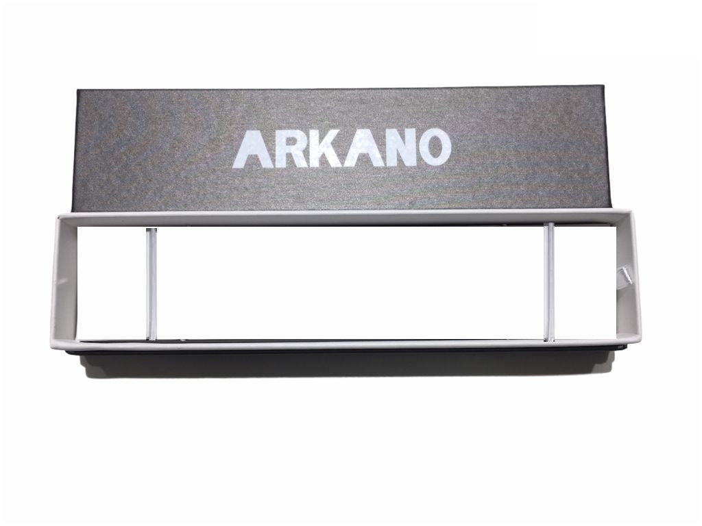 Bracciale Uomo Arkano Semirigido Acciaio Bicolore Rosè Ceramica Nera BAC78RN