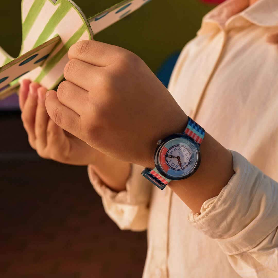 Orologio Bambino Swatch Flik Flak STRIPY STRIPES ZFBNP243