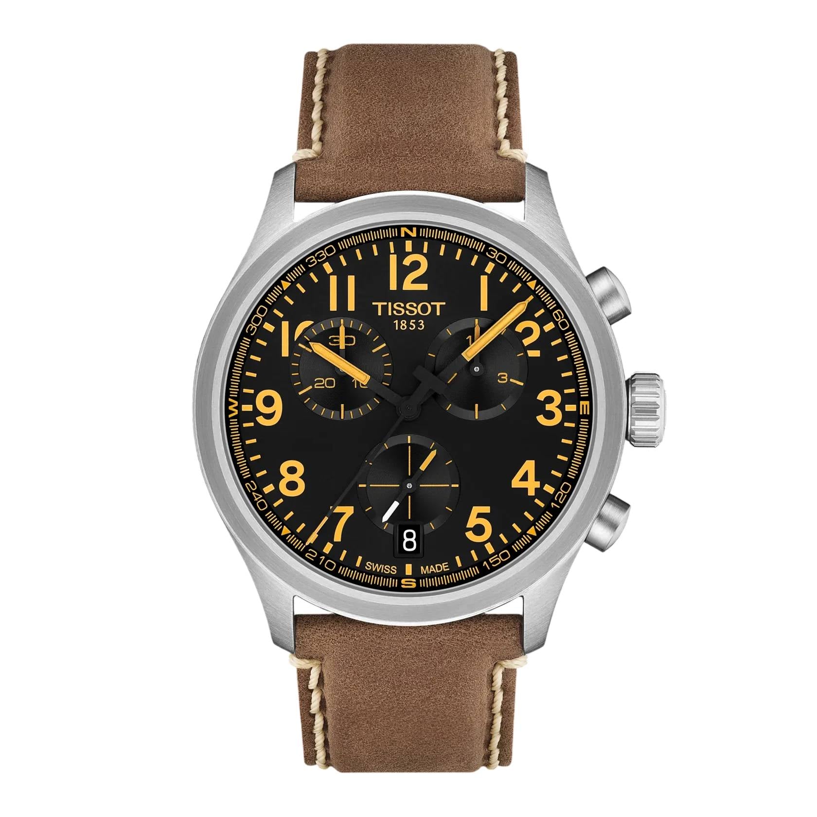 Orologio Uomo Tissot Chrono L 42 mm Quarzo Pelle T1164171605201