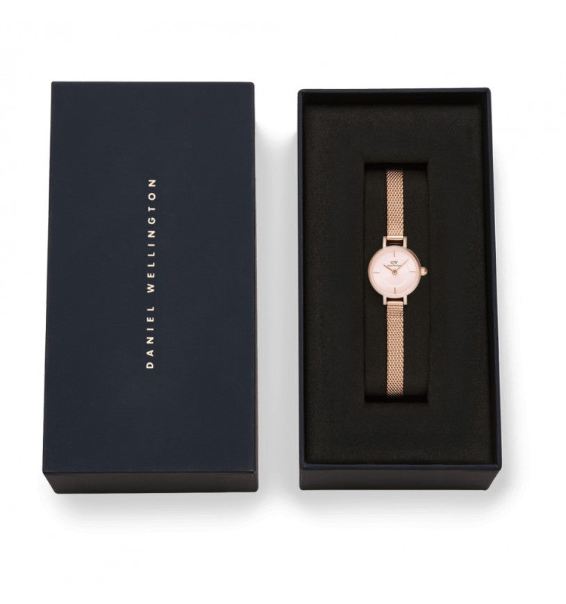 Orologio Donna Daniel Wellington Acciaio Champagne Petit Mini Melrose DW00100743