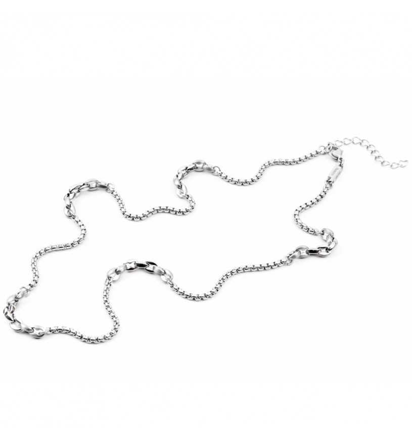 Collana Uomo 4US Cesare Paciotti Acciaio girocollo con maglie marinare 4UCL4077