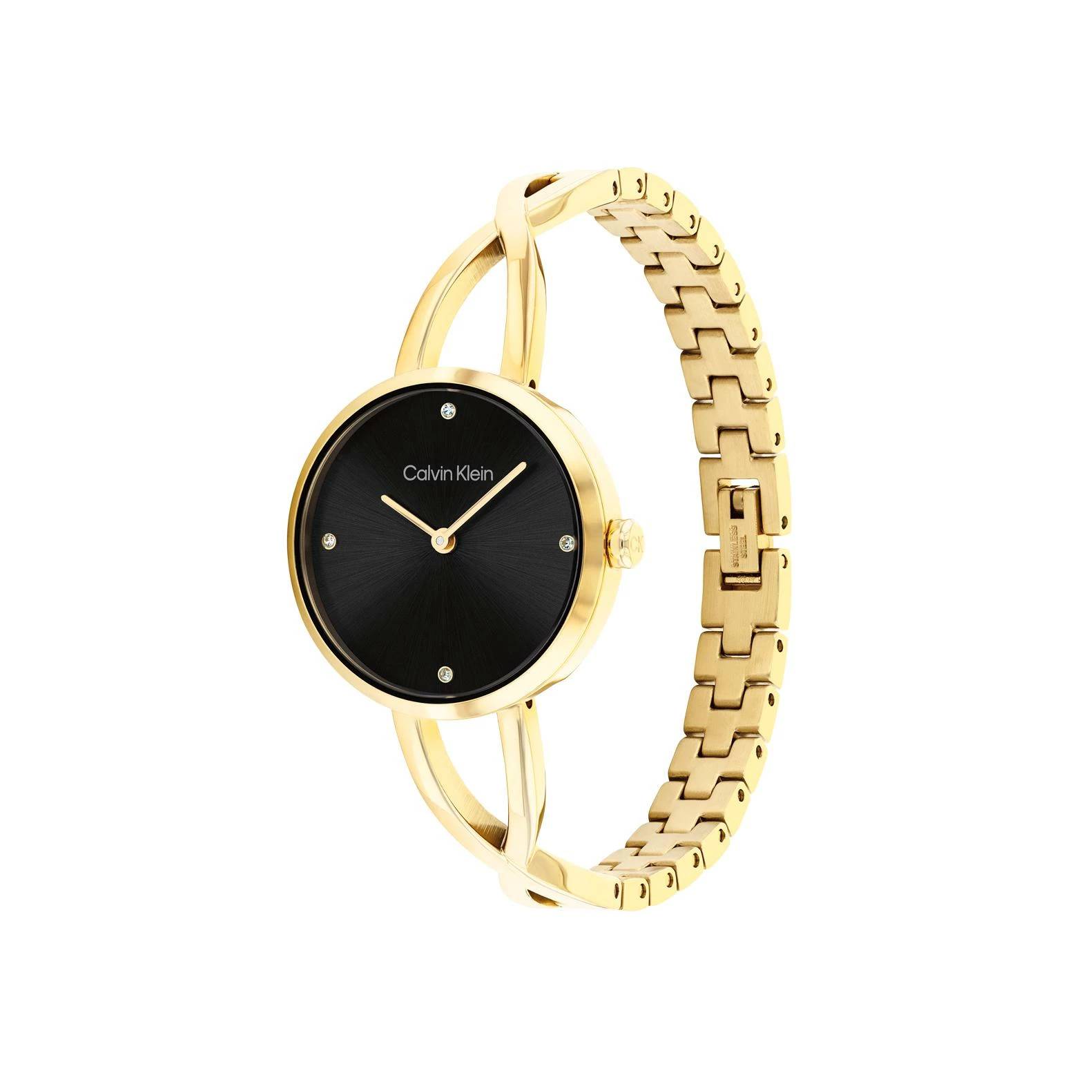 Orologio Donna Acciaio Calvin Klein Quarzo Solo Tempo Dorato Lucido 25100059