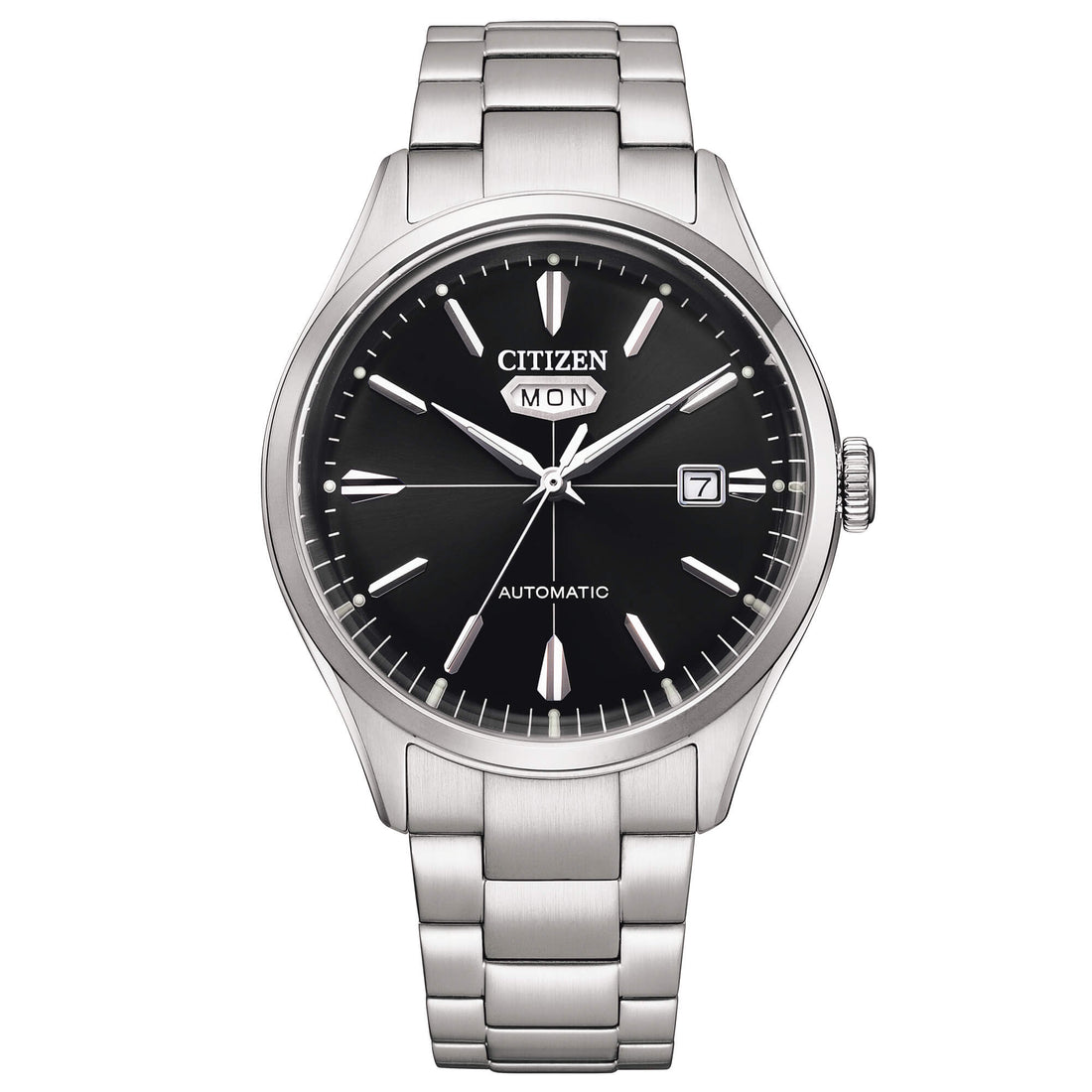 Orologio Uomo Citizen Automatico Acciaio Nero Doppia Data NH8391-51E