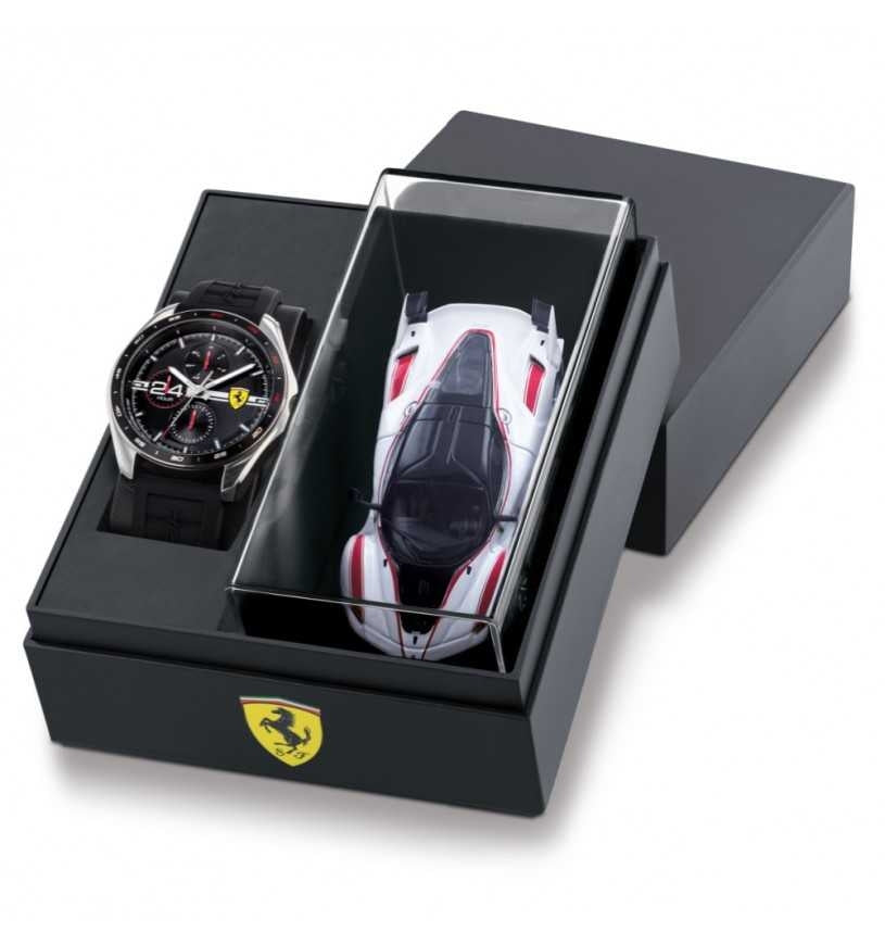 Orologio Uomo Ferrari Quarzo Solo Tempo Speedracer Multifunzione Nero Macchina